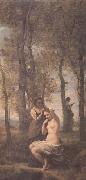 Jean Baptiste Camille  Corot La toilette (mk11) painting
